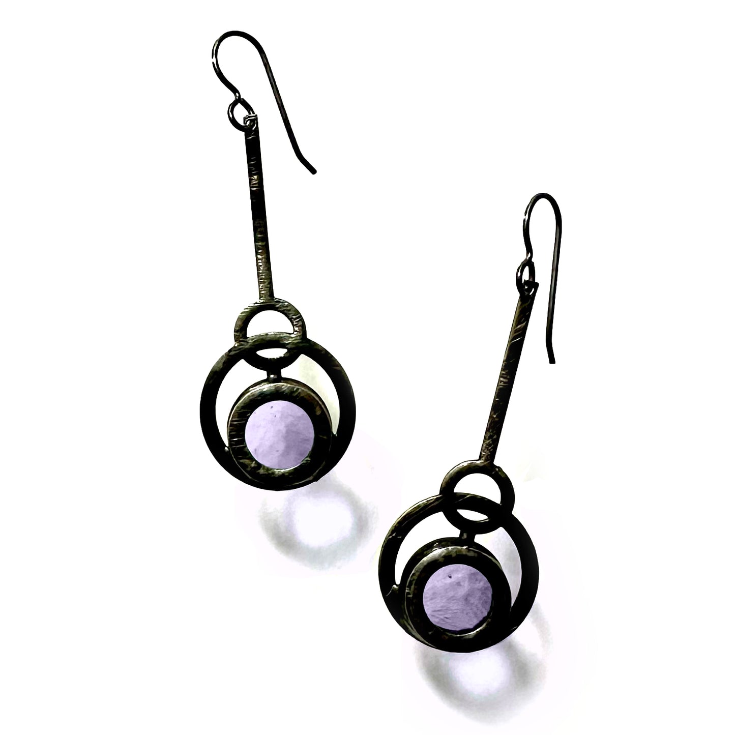 BOUCLES D'OREILLES PENDULE AQUA ECLIPSE