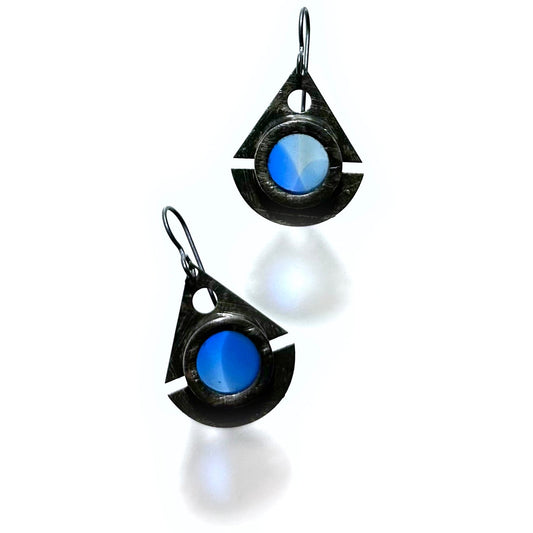 Cobalt/Clear Seafarer Earrings
