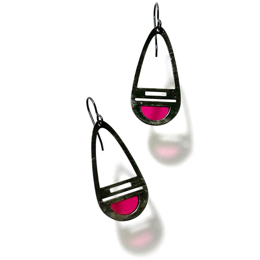 Raspberry Vesper Earrings