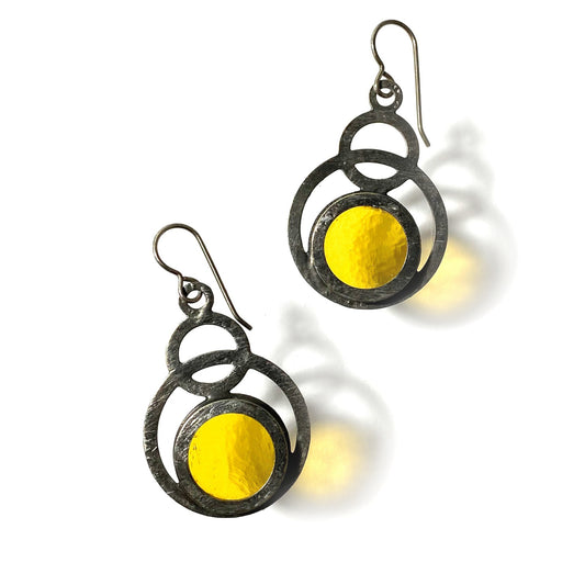PENDIENTES ECLIPSE ÁMBAR CLARO