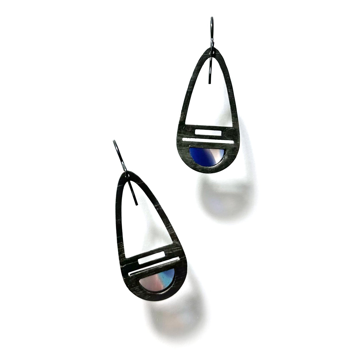 Cobalt/Turquoise/Mauve Vesper Earrings