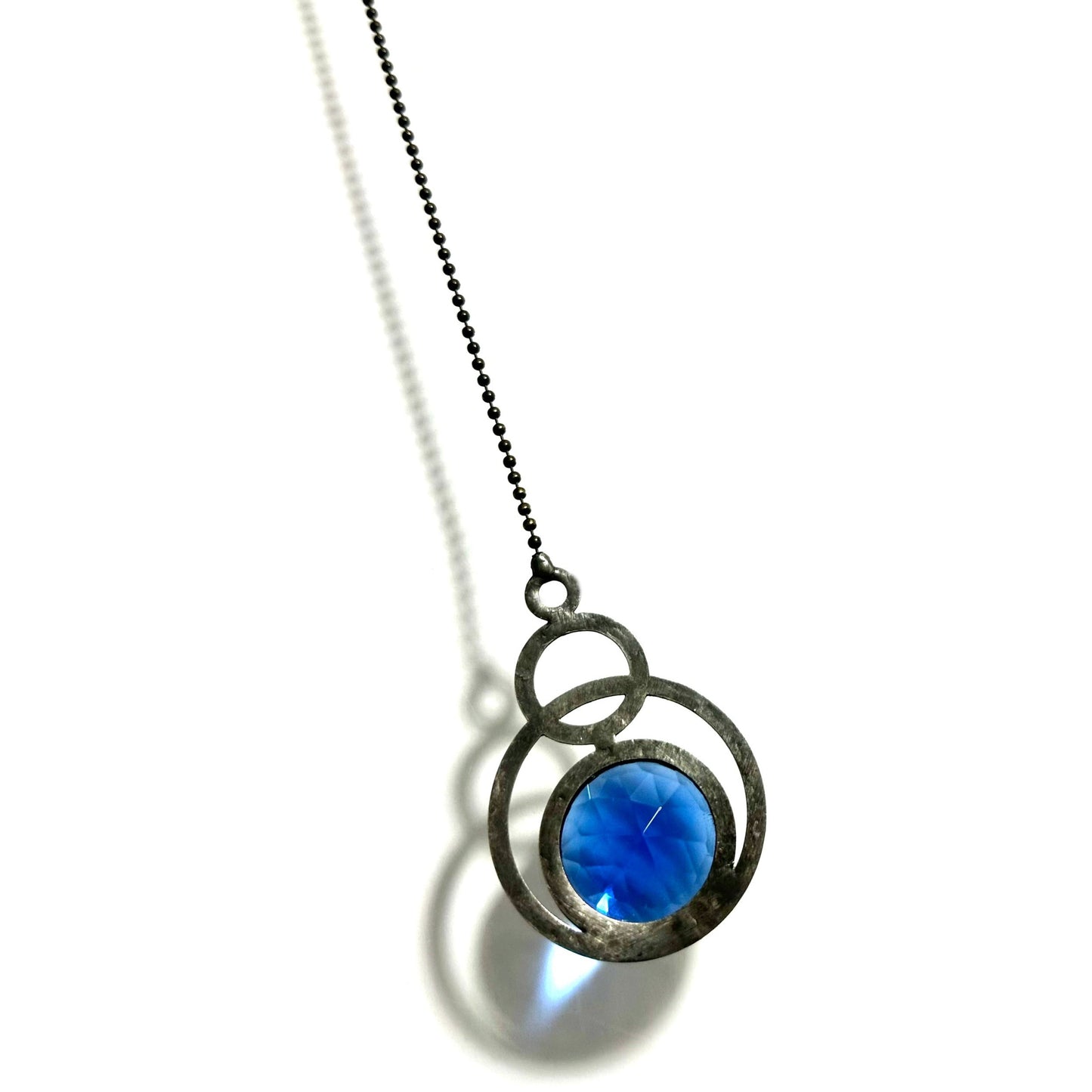 Mini Cornflower Blue Eclipse Suncatcher