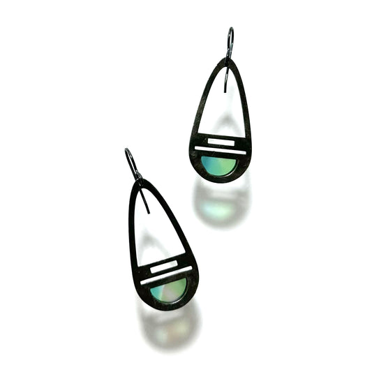 Emerald/Sea Blue/Ivory Vesper Earrings