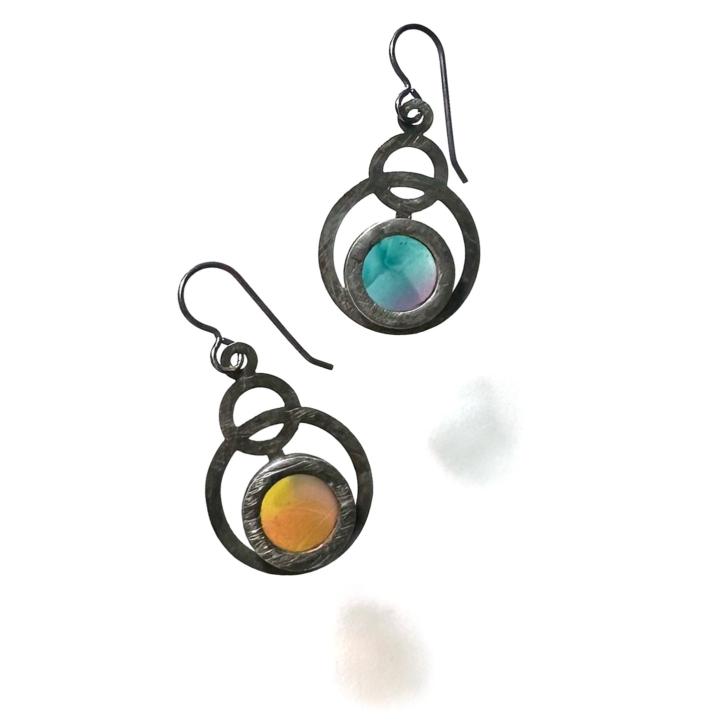 Mini /Sea Blue/Canary/Hot Pink Eclipse Earrings