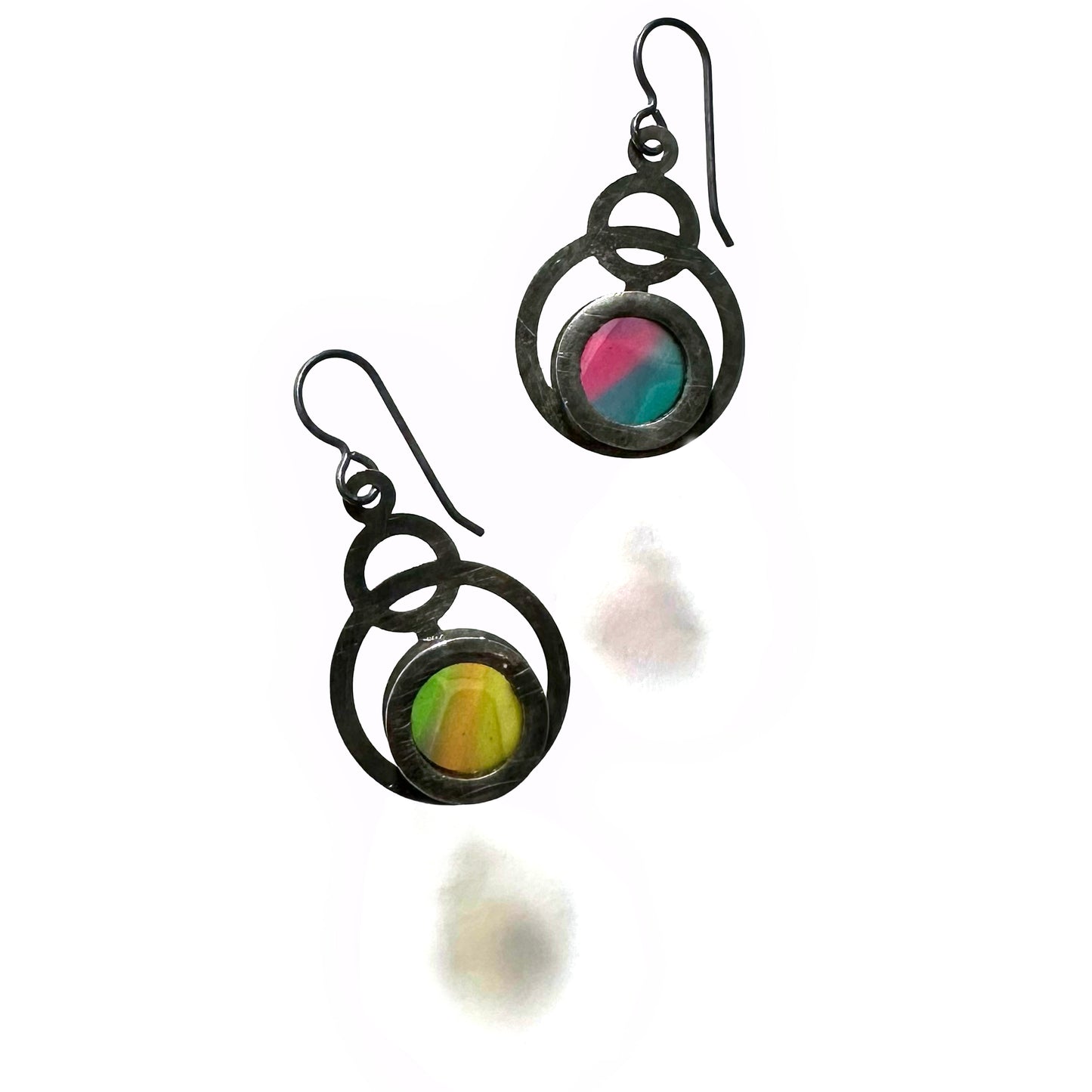 Mini /Sea Blue/Canary/Hot Pink Eclipse Earrings